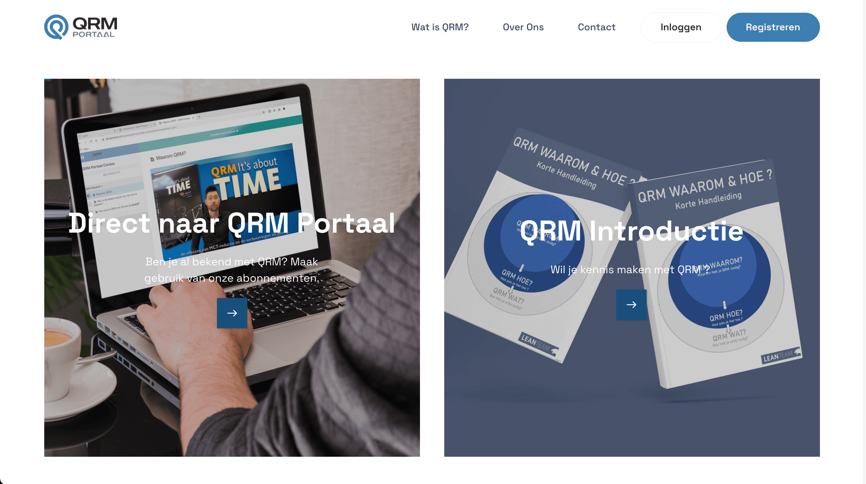QRM Portaal website by Weblyfe