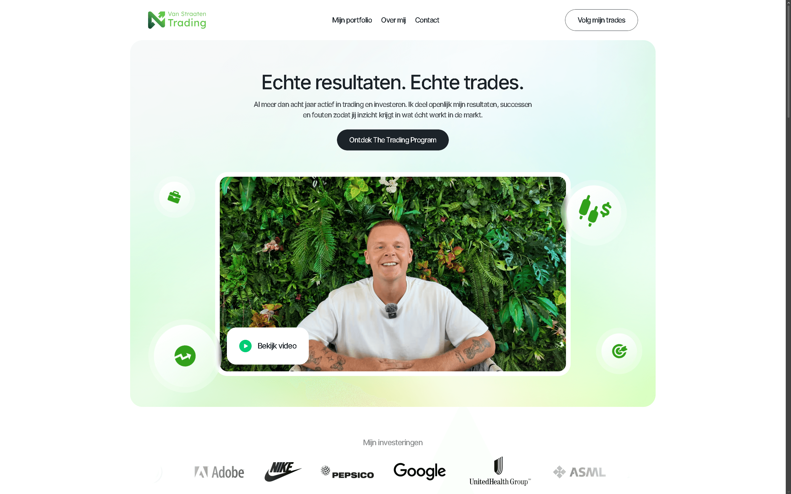 Van Straaten Trading website by Weblyfe
