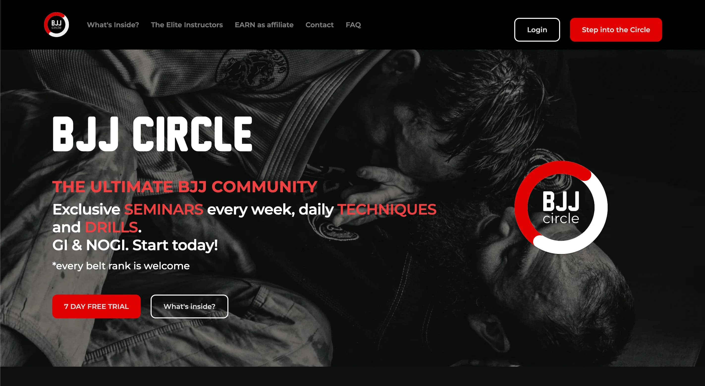 BJJ Circle by Weblyfe