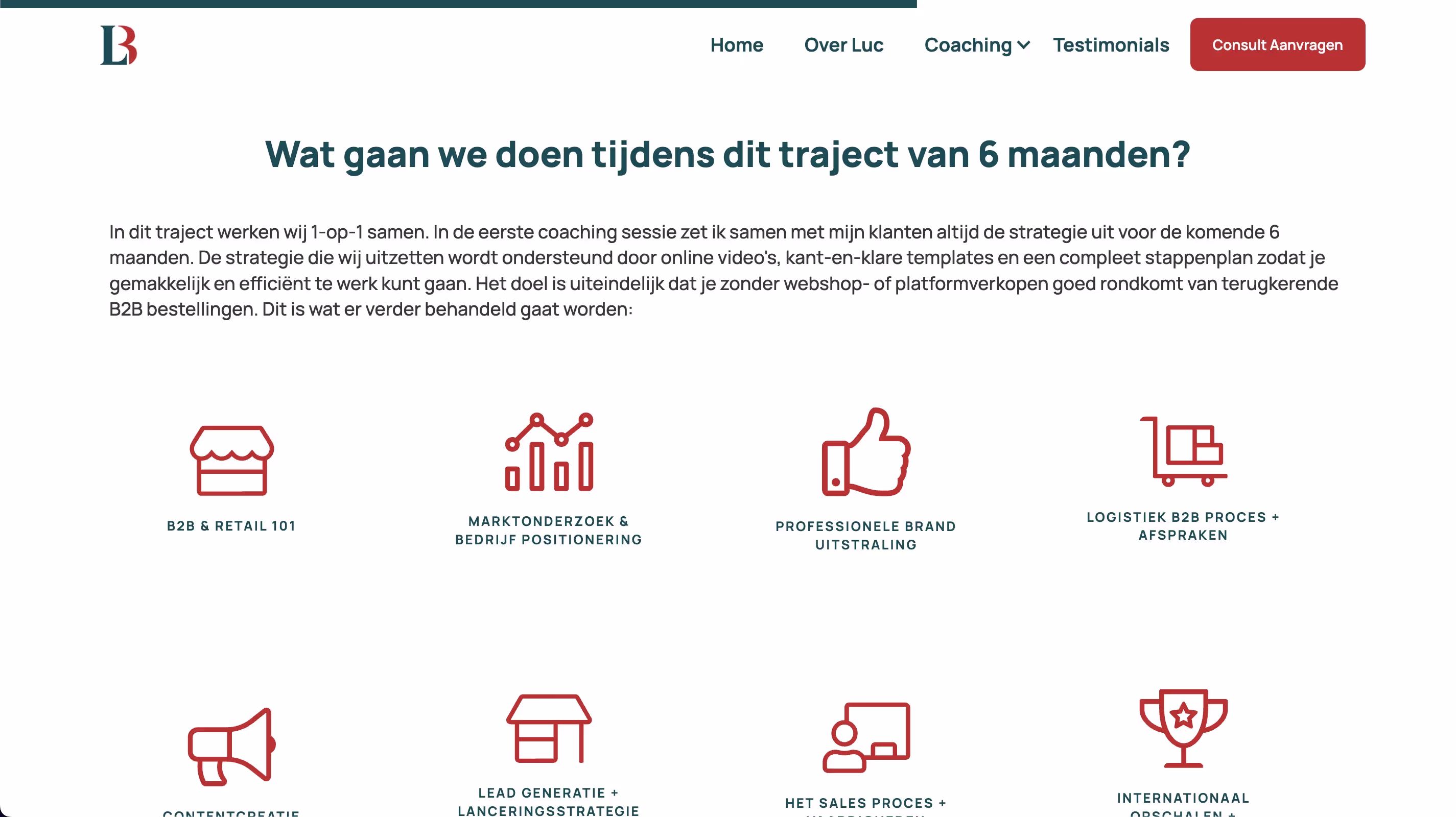Luc Broos website by Weblyfe