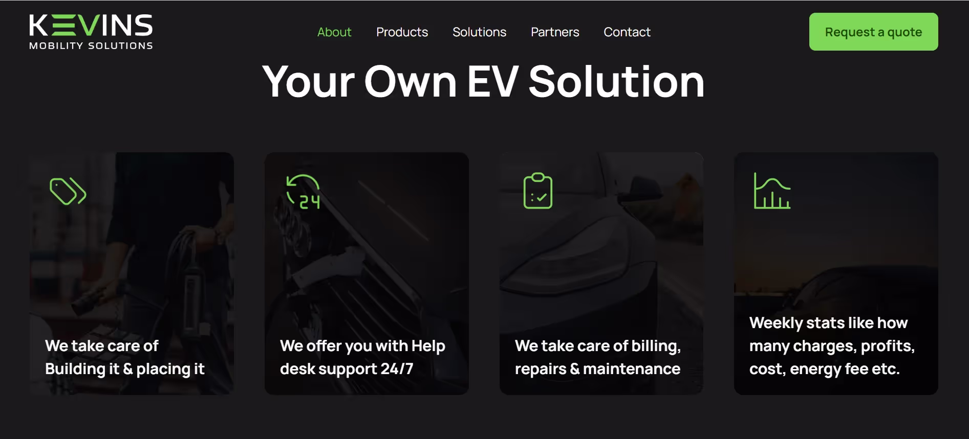 Kevins Mobility website by Weblyfe