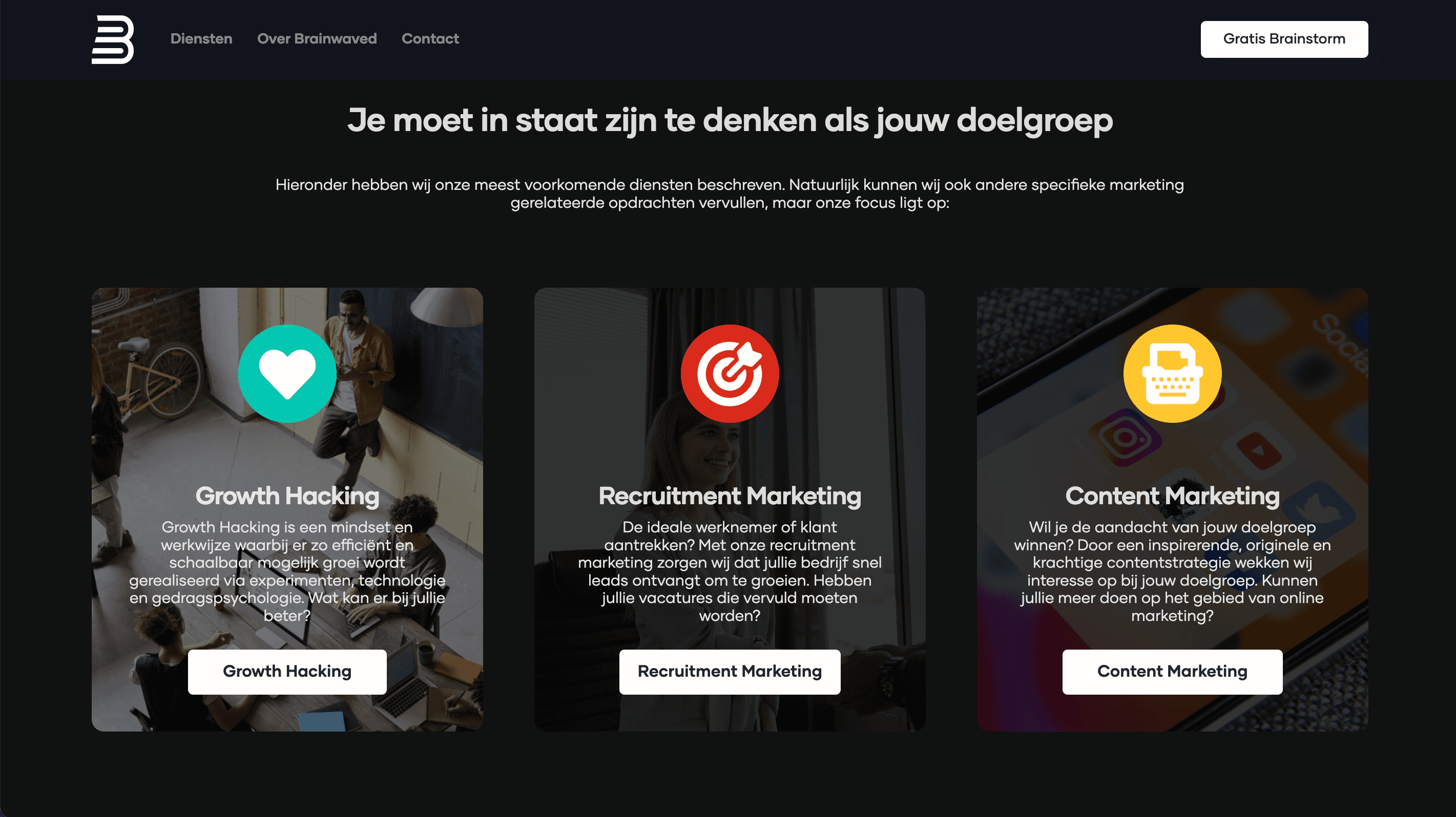 Brainwaved website by Weblyfe