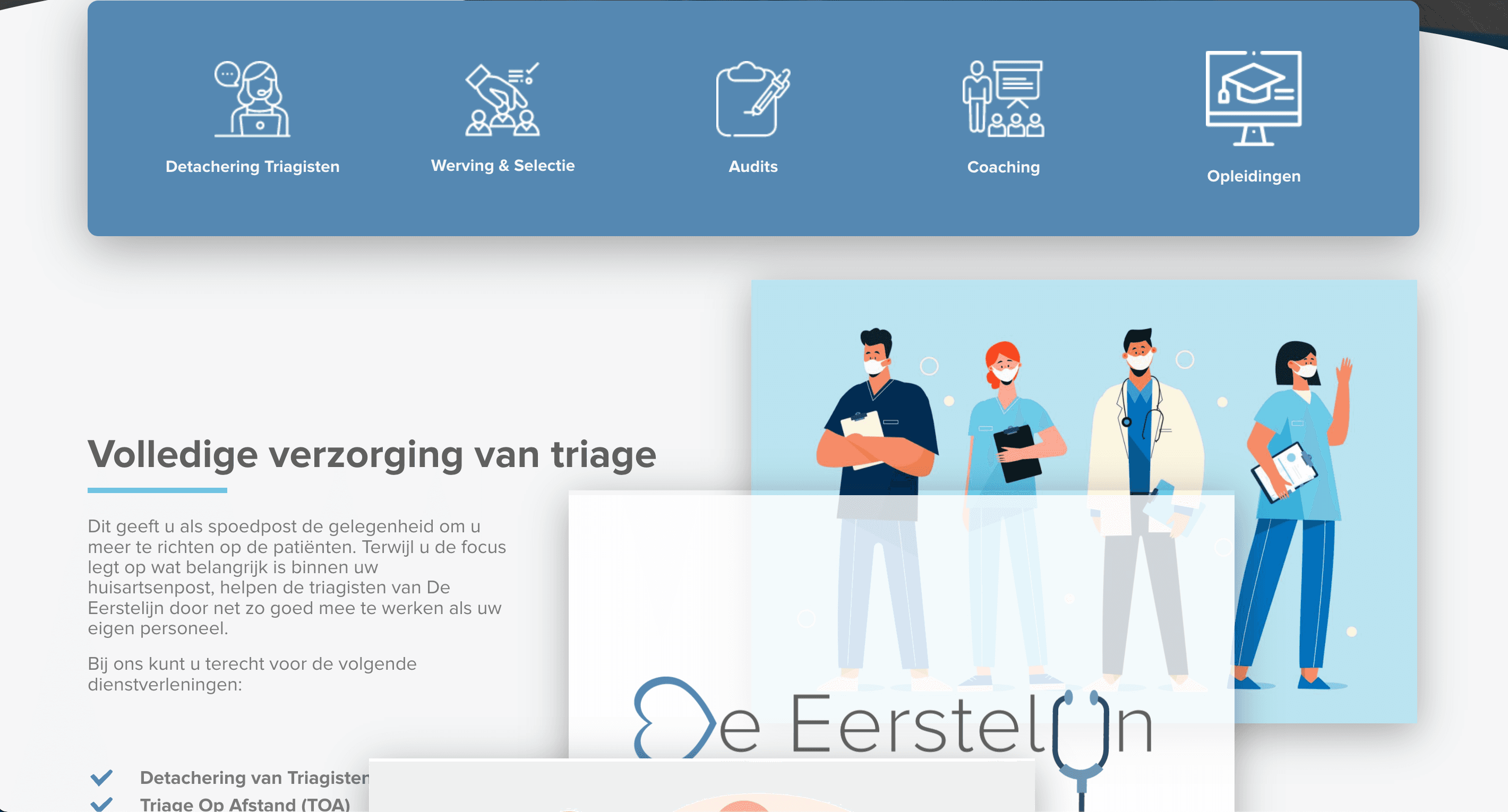 De Eerstelijn website by Weblyfe