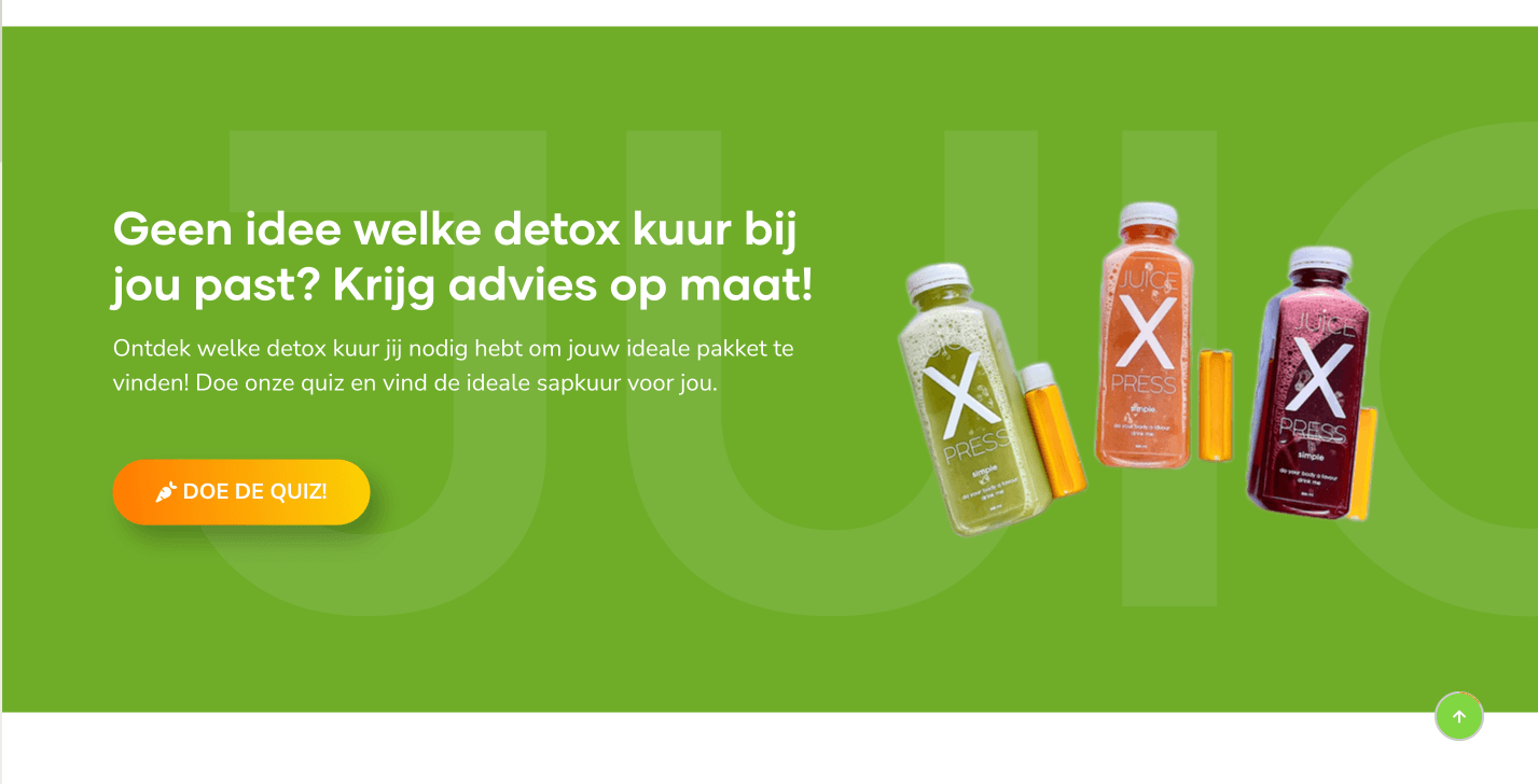 JuiceXpress website by Weblyfe