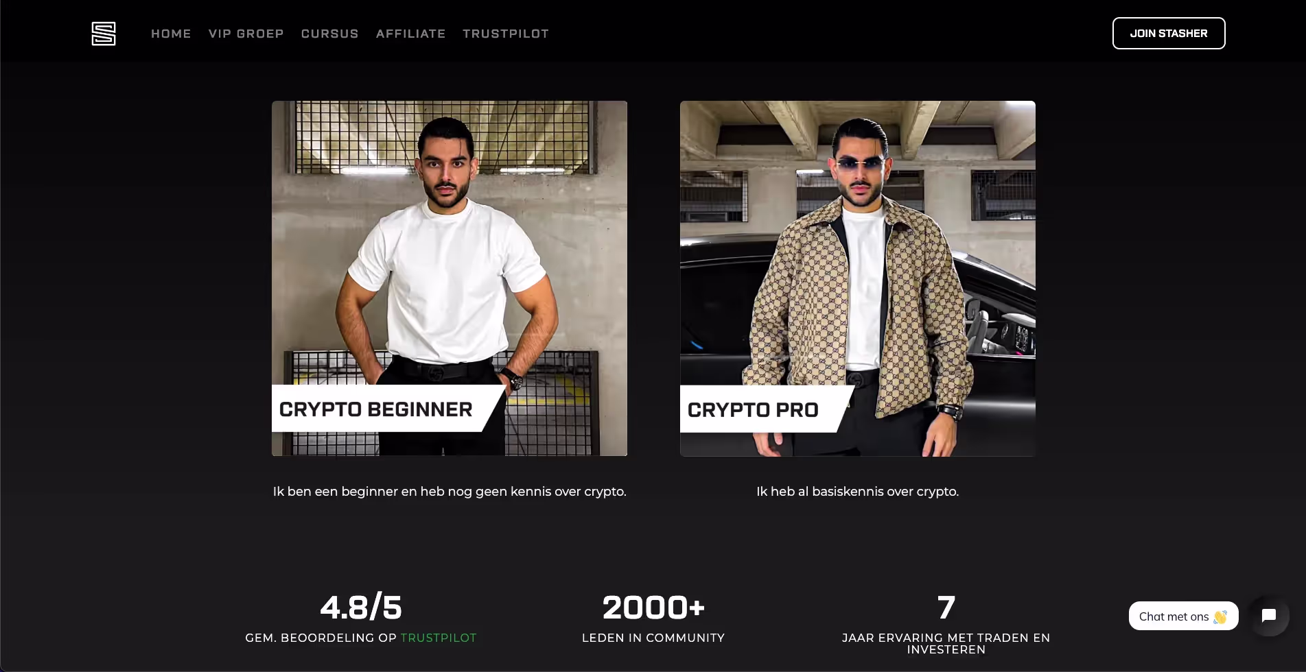 CRYPTO STASHER website by Weblyfe