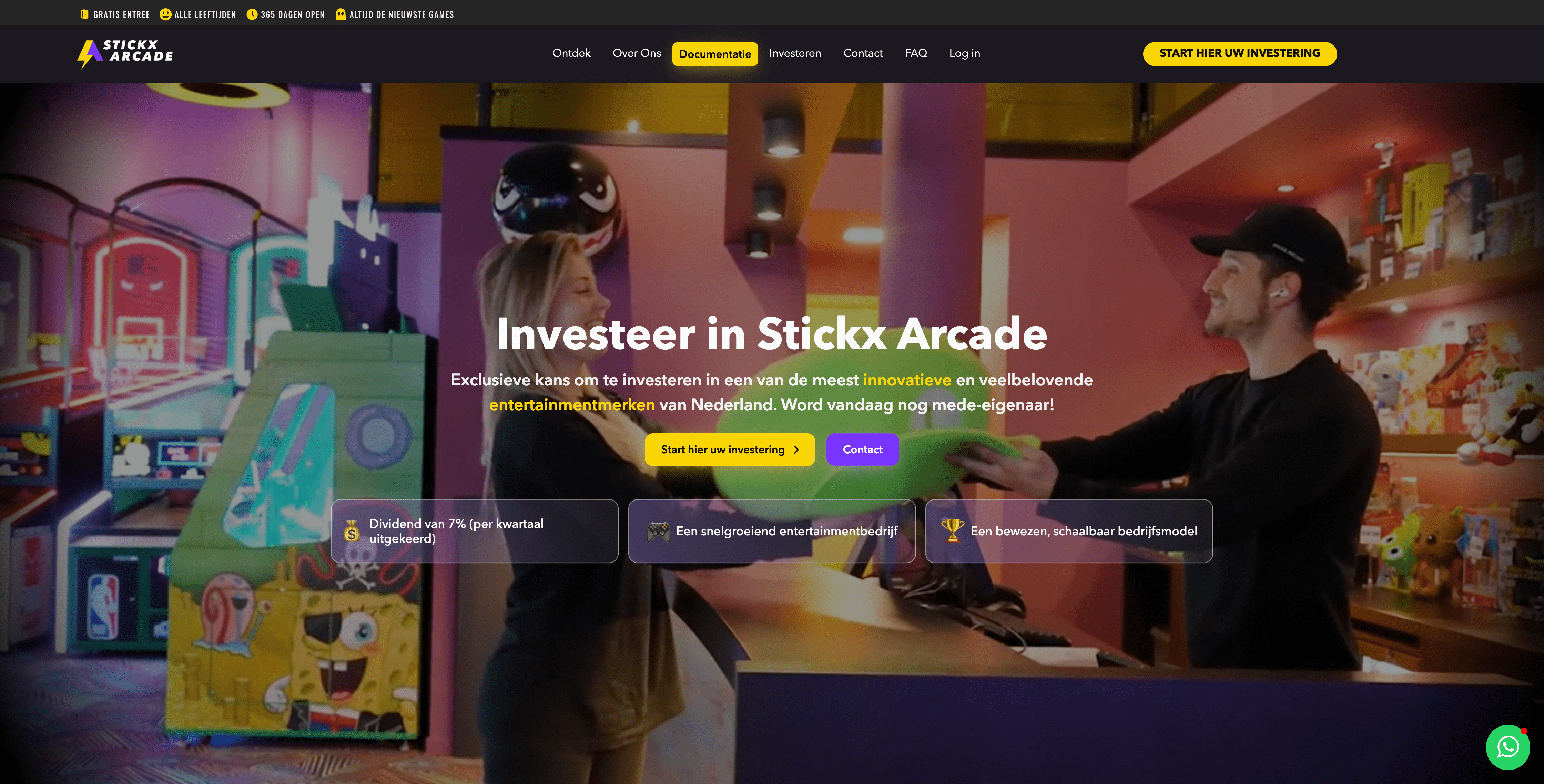 Stickx Investor website by Weblyfe