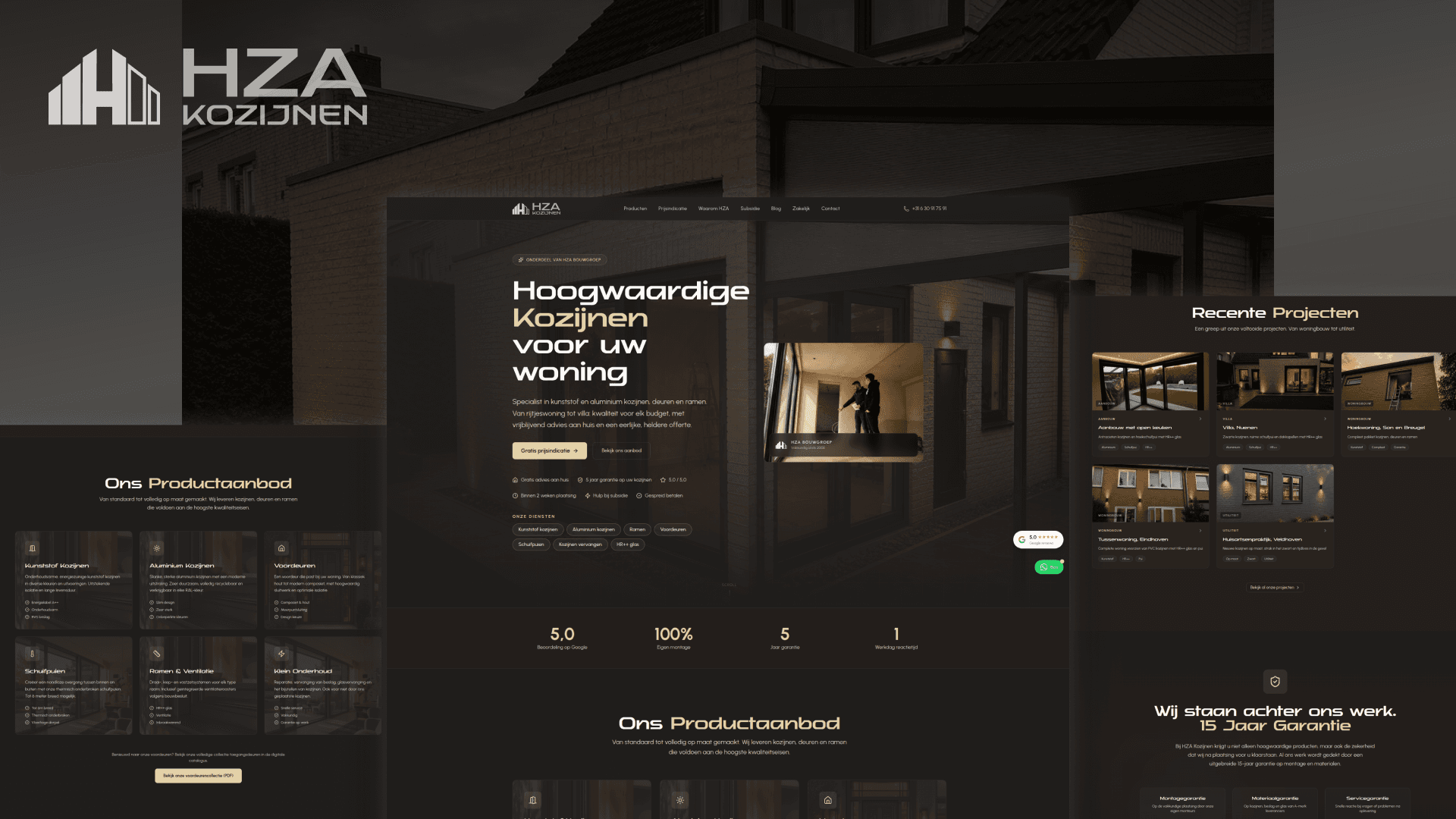 HZA Kozijnen case study by Weblyfe